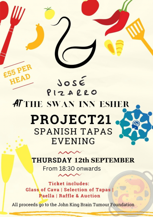 Project21forLife Fundraising Evening at the Swan Gastro Pub in Esher. 12th September